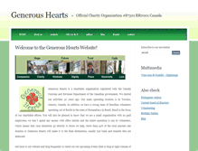 Tablet Screenshot of generoushearts.org
